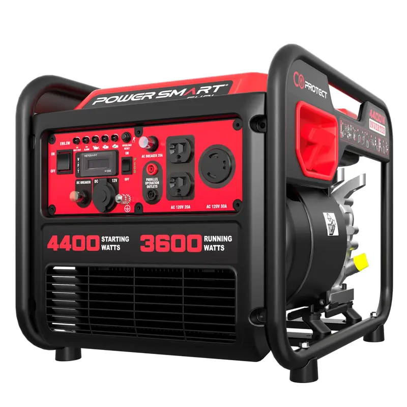 PowerSmart 4300/4400-Watt Portable Inverter Generator, Gas Powered, CO-Sensor, Hurricane season, Lightweight and Emergency Backup, Camping, EPA Compliant(DB5041/DL5040/DL5040C), generators for house power, house generators