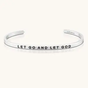 Let Go And Let God - MantraBand Adjustable Inspirational Trendy Bracelet Let Go And Let God - MantraBand Adjustable Inspirational Trendy Bracelet