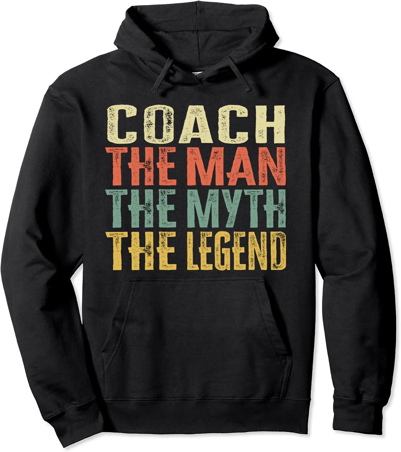 Coach The Man, The Myth The Legend Retro Vintage Pullover Hoodie - Ananavar Shop 45B09SQ55X8G