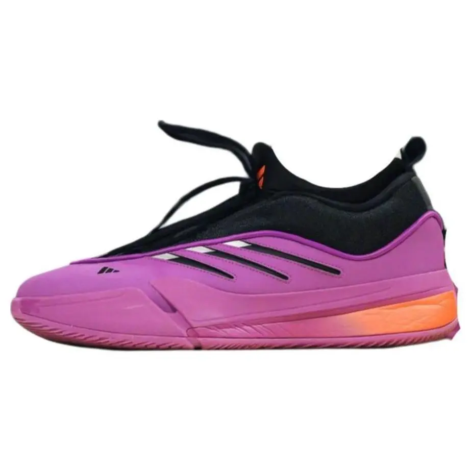 Adidas Dame 9 'Purple Burst' Men's Basketball Sneakers, Bold Colors, Mesh Upper, Lockdown Fit for Court Play, True Size, Rubber, Cushion, Lightweight, Male, Secure Lockdown Feel, Activewear, Casual, True Sizes