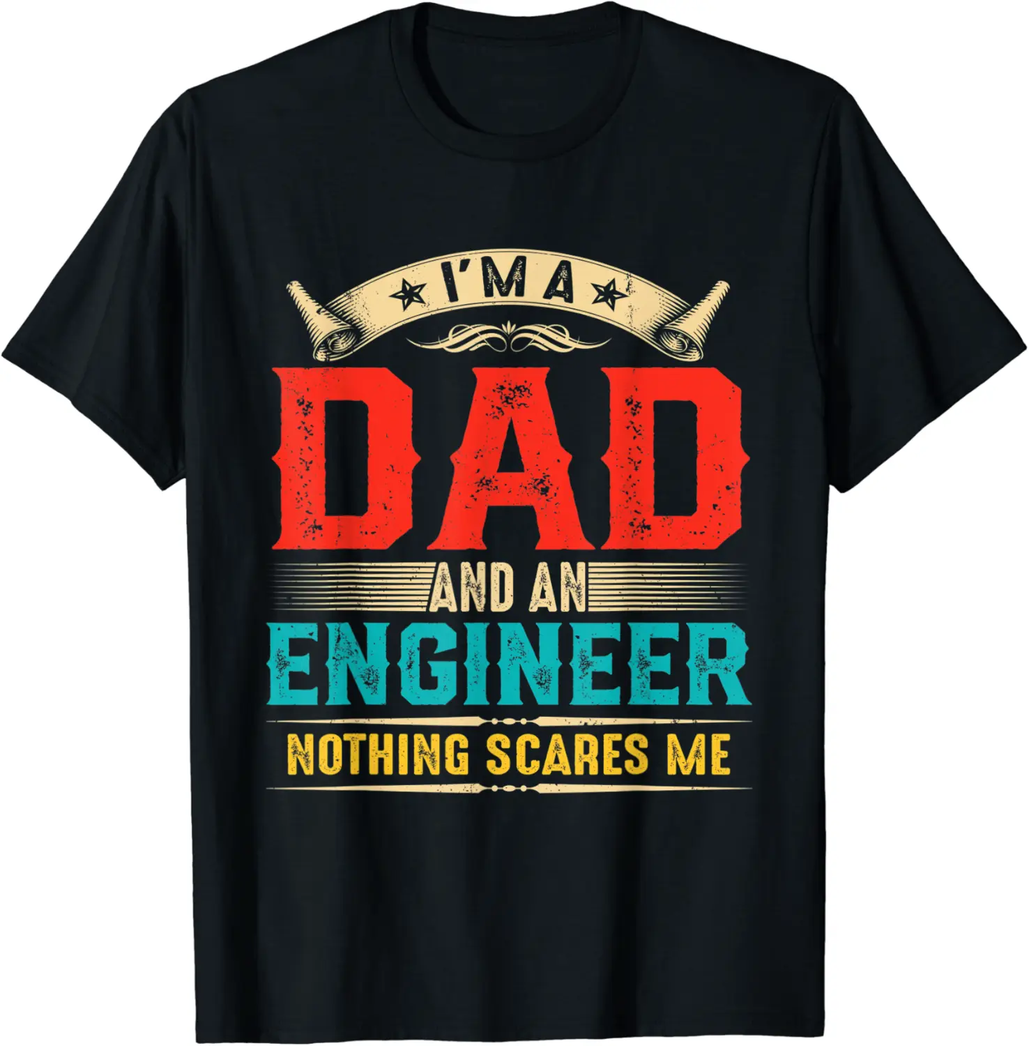 Mens Vintage I'm A Dad And An Engineer Funny Father's Day Papa T-Shirt - Keylamartine Shop 29B09YRSV6MR