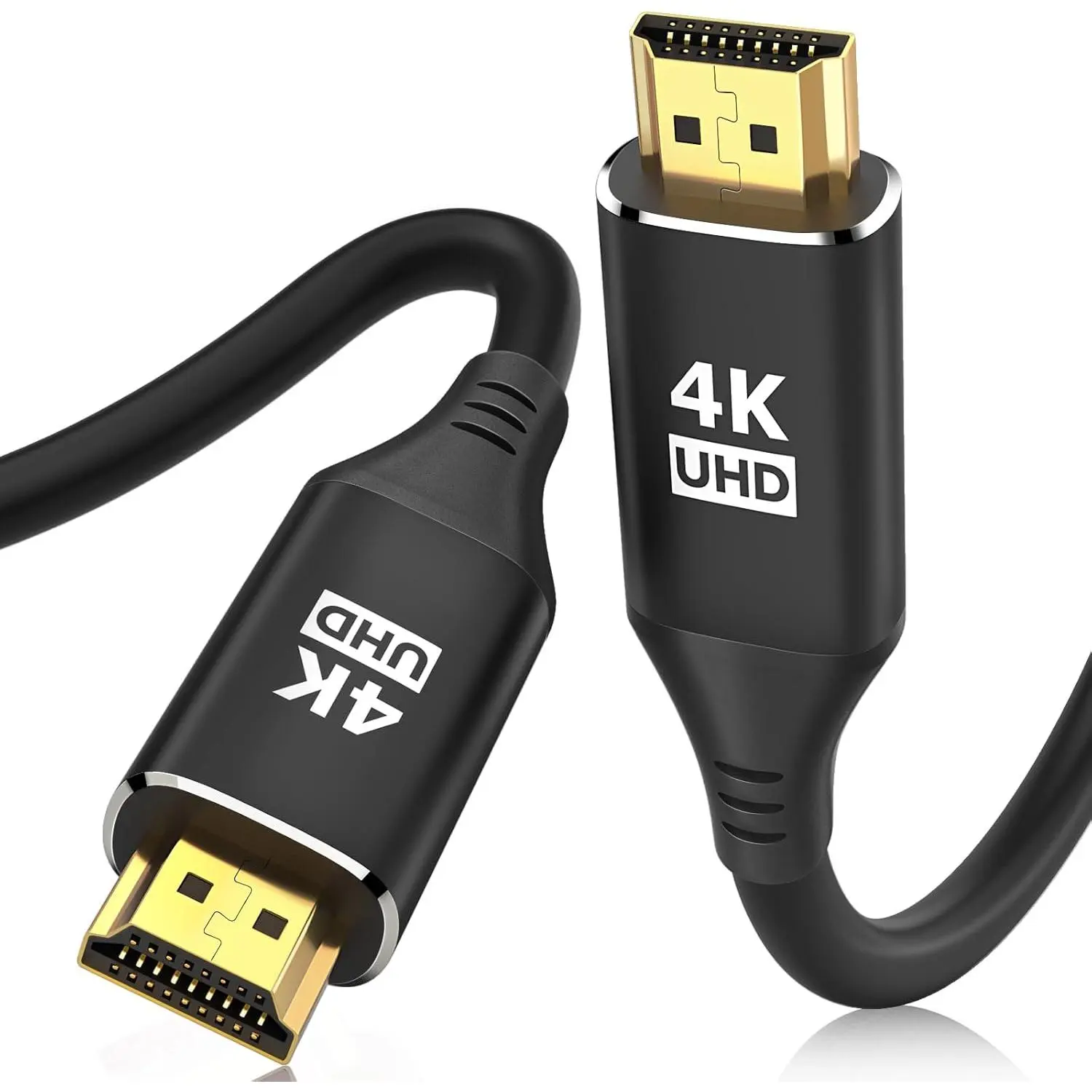 HDMI Cables 15FT/4.5M, 4K @ 60 Hz in-Wall CL3 Rated HDMI 2.0 Cord High Speed HD Shielded Cord Compatible with Roku TV/Laptop/PC/HDTV and More