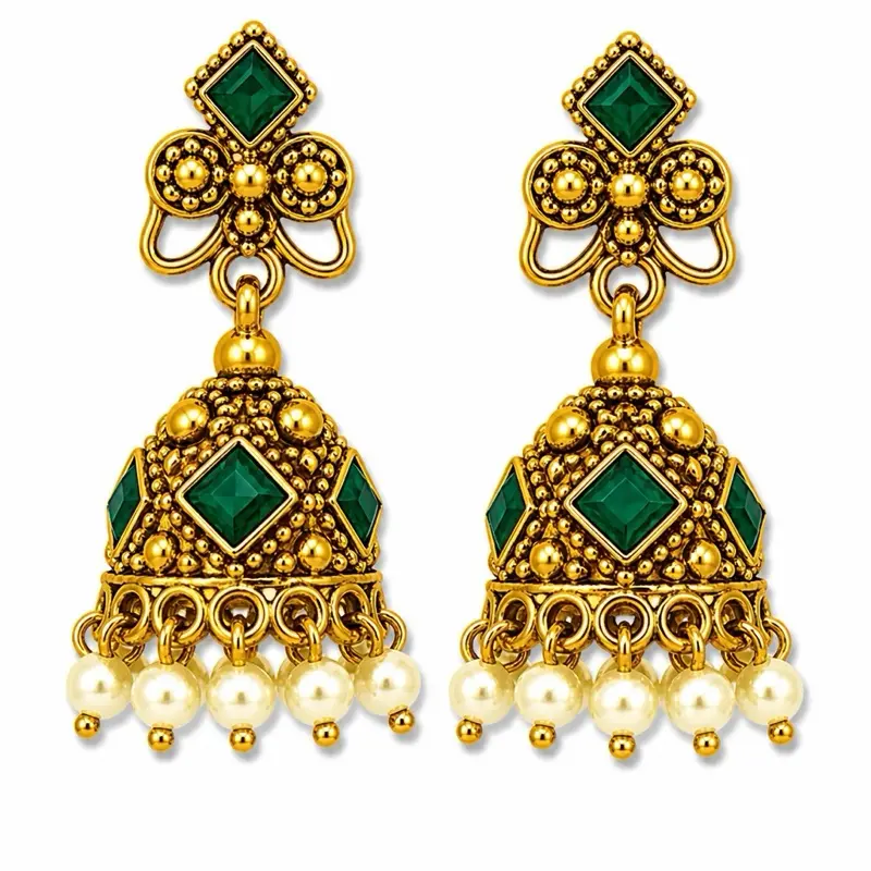 Cute Mini Jhumki Earrings Lightweight Comfortable Elegant Design for Simple Look