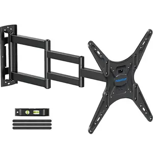 MOUNTUP 26"-60" Corner TV Wall Mount, Full Motion Long Arm TV Mount, Holds up to 77 lbs MU0057