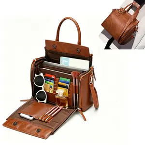 Versatile Crossbody Bags for Women Leather Satchel Shoulder Medium Purse Travel Work Tote Bags for Business Travel Women's PU Leather Adjustable Strap Zipper stylish Crossbody Bag women creative classic handbags Handbag with Compartments