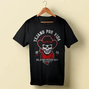 Tejano Por Vida (Black) T-Shirt DLB MERCH