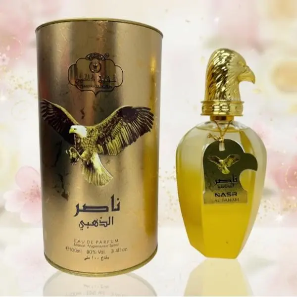 NASR Al Dahabi Arabic Perfume 3.4oz Rose Oud Patchouli Musk Women's Fragrance Eau de Parfum 80% Vol 3.4 fl oz