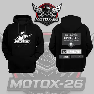 Retro Alpine-stars Racing Premium Cotton Unisex Hoodie T-Shirt, The Motorcycle Graphic Hoodie T-Shirt, Sunday Racing Hoodie T-Shirt, Biker Outfit, Gift For Speed Fan, Fan Gear Cotton For Moto Fan, Motorsports Clothing Riders Motocross