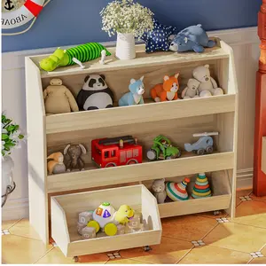 【LIVE】COZPAW 2 Tier/3 Tier Toy Storage Organizer with Movable Drawers, Large Capacity, Modern Design for Kids' Playrooms, Nursery, Kitchen, Bedrooms & Interior Organizing Furniture Bookshelf Wood