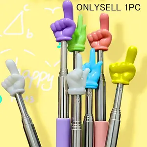 Adjustable Finger Indicator Tool, Multi-Color Teaching Aid, Stainless Steel Teaching Supplies, Ideal for Classroom and Home Use