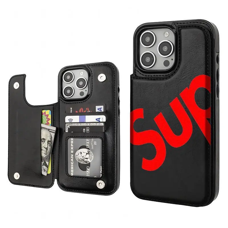 Springtok Fashion Aesthetic Pattern PU Leather Card Holder Cellphone Case for iPhone 17/17 Air/16/15/14/13/12 Pro/Pro Max/Plus, Durable Smartphone Accessories with Shockproof Anti-Drop Protection, Stylish Gift Cover