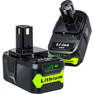 2Pack 8.0Ah  Replacement for Ryobi 18V  Compatible with Ryobi 18 Volt ONE+ Plus P107 P108 P102 P103 P104 P105 P109 P122 Cordless Tools