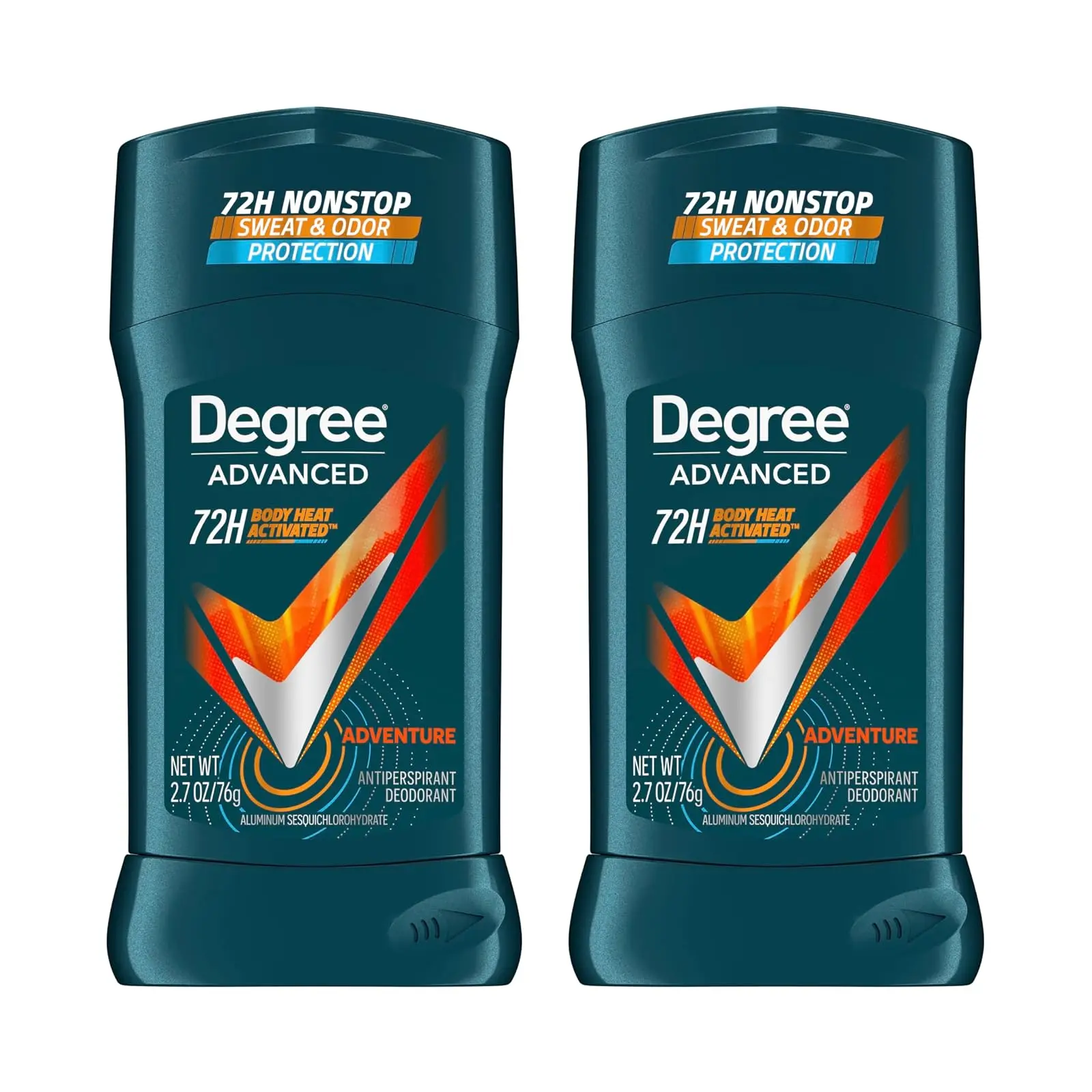 Degree Men Advanced Protection Antiperspirant Deodorant, Adventure, 2.7 oz, 2-Pack