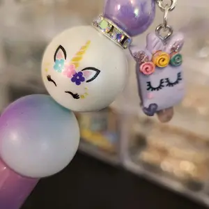 Unicorn Beaded Pen - Perfect for Writing and Correction Tools focal pens
