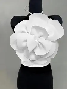 Elegant Short Backless Top, Camisole Tops, Sexy Plain Design, Perfect for Birthday Parties & Daily Wear, Fitted Cut Out Neckline