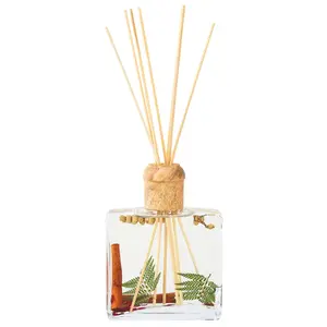 Rosy Rings Spicy Apple Botanical Reed Diffuser 13oz - Lasts 6-12 Months, Aromatherapy Diffuser, Reed Diffuser Sticks, Diffuser with Botanicals Perfect for Home Decor!