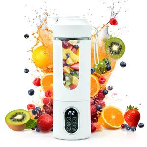 530ML/18oz Portable Blender,Mini Portable Electric USB Juicer,Small Personal Blender for Smoothies and Shakes,With Automatic Cleaning Function,Multi-Purpose and Easy To Use, USB Rechargeable Blender