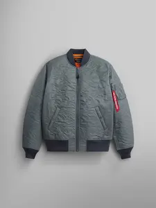 CAMO QUILTED MA-1 BOMBER JACKET FIELD GRAY