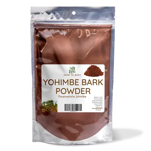 HERB TO BODY Pure Yohimbe Bark Powder Herbs - Edible Dietary Supplement for Adults, 2g-453.6g Nutrient & Health Support, Natural Wellness Boost Health Supplement