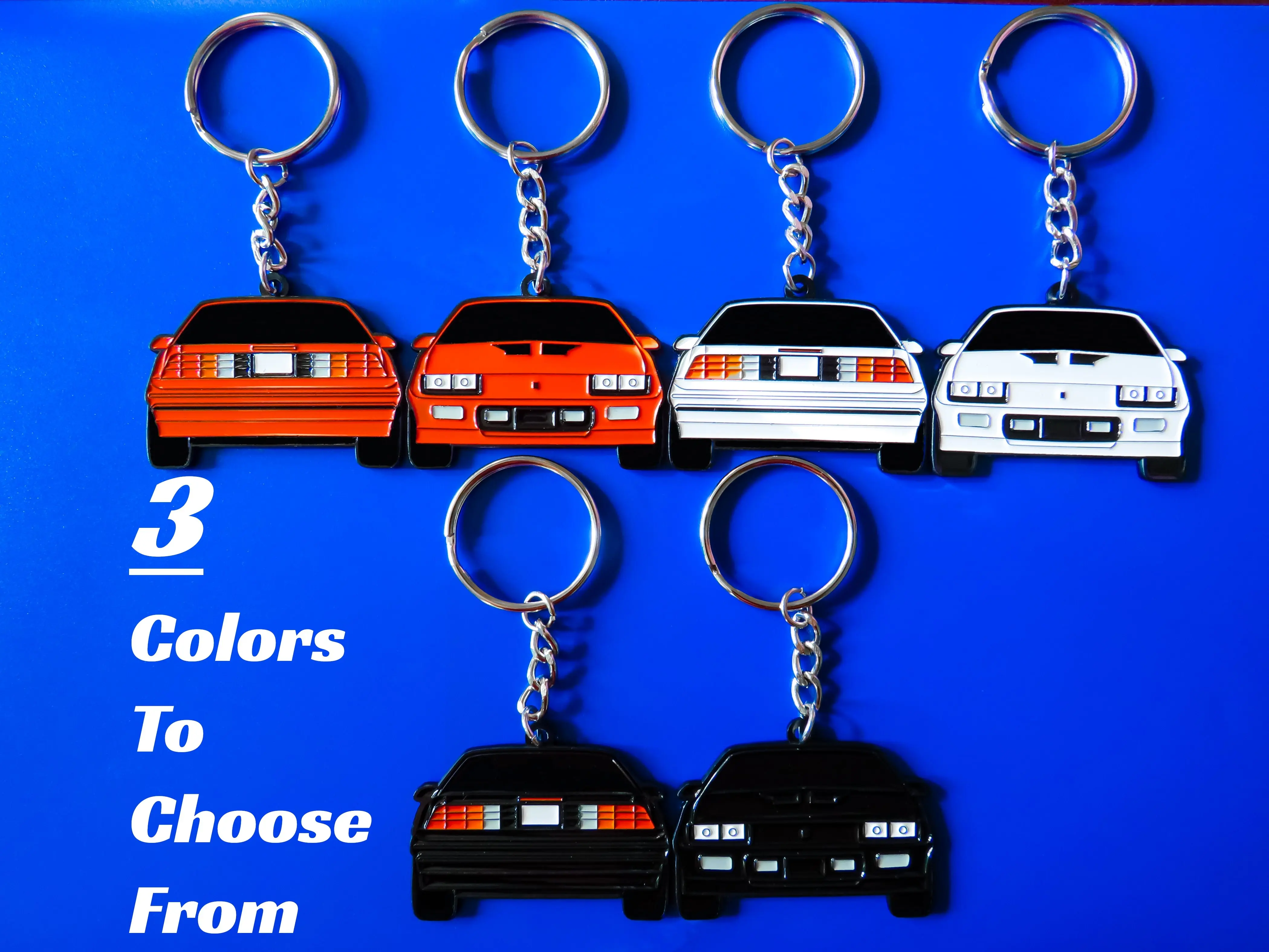 Keychain For Chevy Camaro 3rd Gen 2-SIDED Key Ring Unique and Gift For Boyfriend For Car Enthusiast, Car Guys, Gearhead, Car Lover, Dad, Him, Boyfriend, Girlfriend