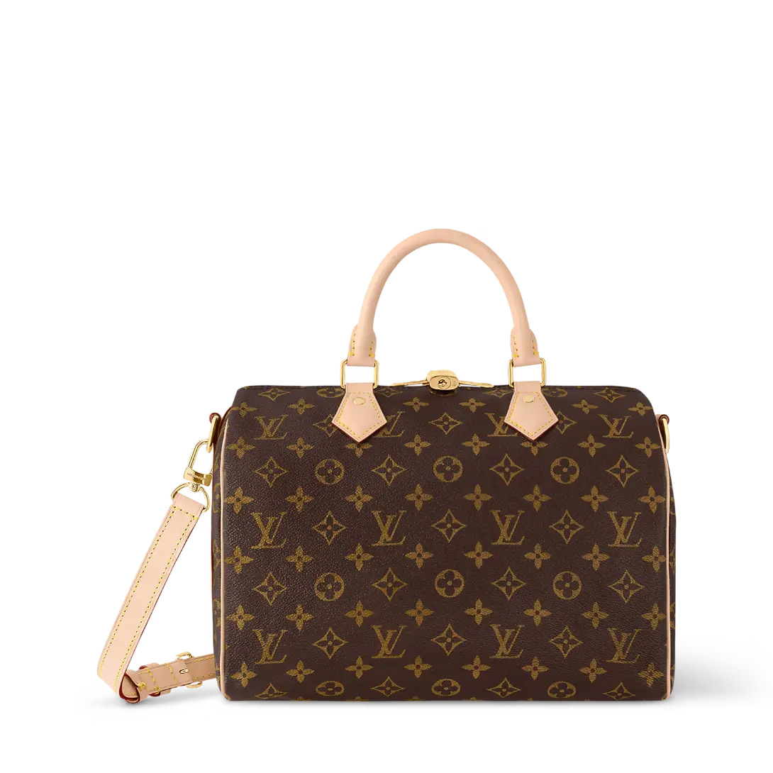 Pre-owned Louis Vuitton Speedy Bandoulière 30 Monogram Coated Canvas