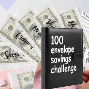 100 Envelopes Money Saving Challenge, Envelopes Challenge Binder, Achieving Financial Goals with a Budget Binder and Cash Envelopes, Successfully Reach Your Savings Goals of $5,050