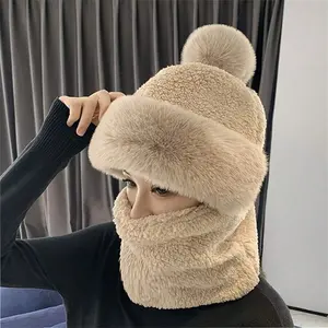 1pc Ultimate Winter Warmth: Stylish Multi-Use Fleece Beanie, Balaclava & Scarf - Durable, Soft & Elastic