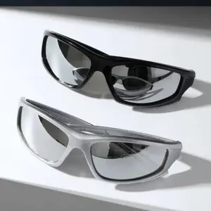 2pcs Square Frame Men'S Glasses Combination Y2K Style Daily Street Summer Party Decoration Glasses Women