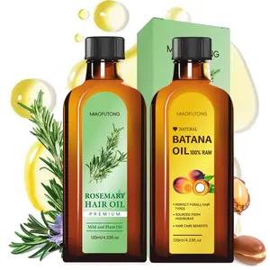 Batana & Rosemary Hair Nourishment Set ，2 Ccounts/set Batana Oil & Rosemary Hair Serum, Smooths Dry Frizzy Hair, Nourishing Hair Care Essence, Natural Ingredients, Liquid Form