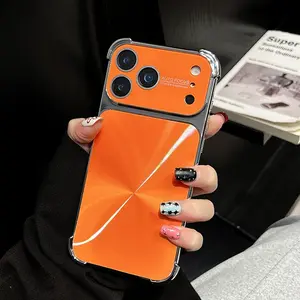 Four corner anti drop laser plated Aurora CD texture phone case, TPU smartphone cover, Shockproof Phone Cover suitable for iPhone 17 16 15 14 13 12 with lens protection, large window of view
