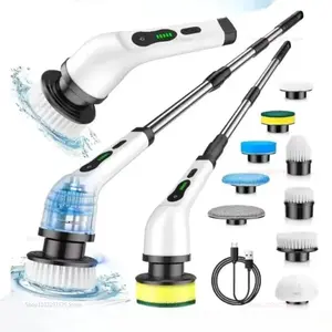 9-in-1 Cordless Electric Spin Scrubber for Kitchen & Bathroom Cleaning