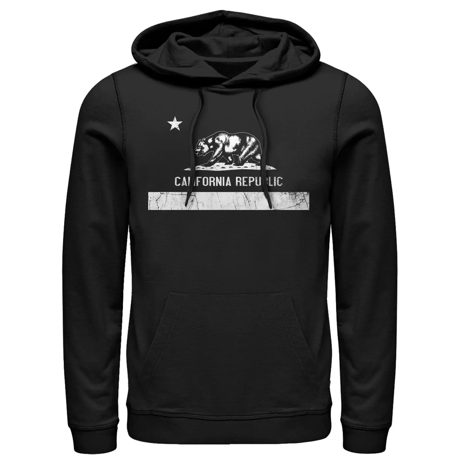 Men's Lost Gods Classic California Republic Bear Pull Over Hoodie