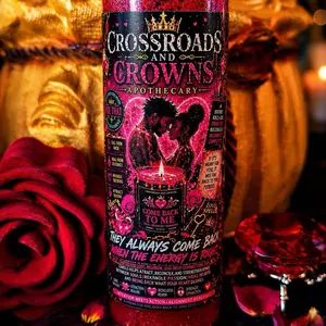Come Back To Me Love Spell Candle | Reconciliation & Attraction | 7 Day Ritual Candle | Crossroads and Crowns Apothecary