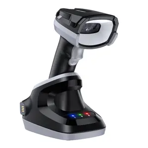 TEEMI TMSL-59CR 1D 2D Bluetooth Barcode Scanner with USB Cradle, One Spare Battery and Power Supply, High-Resolution Megapixel Sensor Industrial Rugged Design, Vibration, Powerful DL Data Parsing