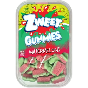 Sour Gummy Watermelon Slices Candy | Zweet | 10 oz