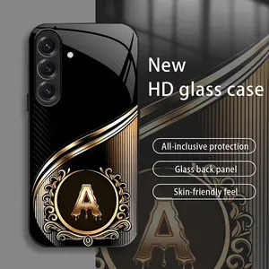 Suitable for [Galaxy S25] Brand New Personalized Acrylic Phone Case with Custom Letters — Ultra-Slim, Drop-Resistant, Scratch-Proof — Light Luxury Business Style — Premium Acrylic Material — Trendy & Stylish 996