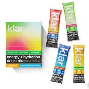 Klar Comprehensive Energy and Hydration Drink Mix - Variety Pack | with Nootropics, Adaptogens, and Electrolytes