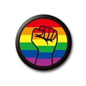 Rainbow BLM Pin-Back Button