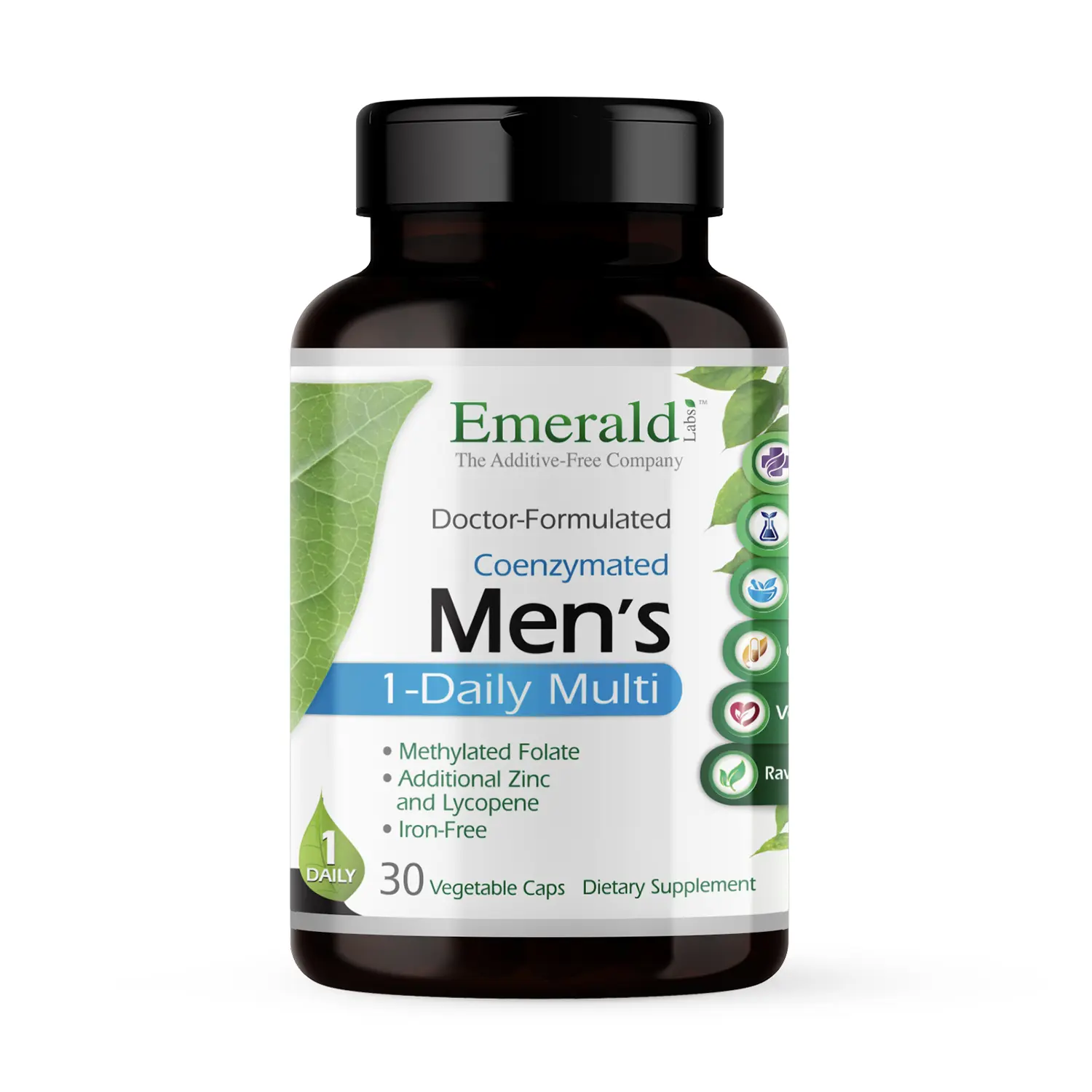 Emerald Labs Men's Daily Multivitamin Supplement, 1-Daily Formula, 30 Capsules