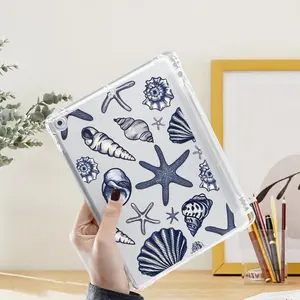 Cute Sea Life Pattern Tablet Case, Tablet Protective Cover with Built-in Pen Slot, Tablet Accessories Compatible with iPad
