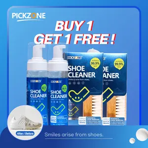 【BUY 1-GET 1 FREE!】Shoe Cleaner(6.76 oz),  Sneaker Cleaner Foam for Removing Stains and Dirt, Shoe Cleaning Solution for White Shoes, Ideal for Footwear, Safe for Leather, Suede, Nubuck, Cotton, Knits,White Shoe Foam Cleaner-PICKZONE