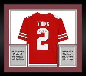 Framed Chase Young Ohio State Buckeyes Autographed Scarlet Nike Game Jersey - Fanatics Authentic Certified