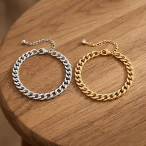 Fashion Layered Cuban Chain Anklet Set For Unisex, All-Match Stylish Foot Jewelry Fit For Various Outfits, Ideal Accessory For Beach, Outdoor Activities And Casual Daily Looks, Durable Metal Construction, Adjustable Extension Chain And Available For Stack