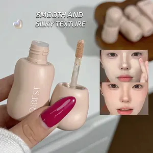 Natural Matte Concealer Liquid, Spot & Blemish Coverage, Dark Circles & Under Eye Bags, Eye Brightener, Brightening Effect, Long Lasting