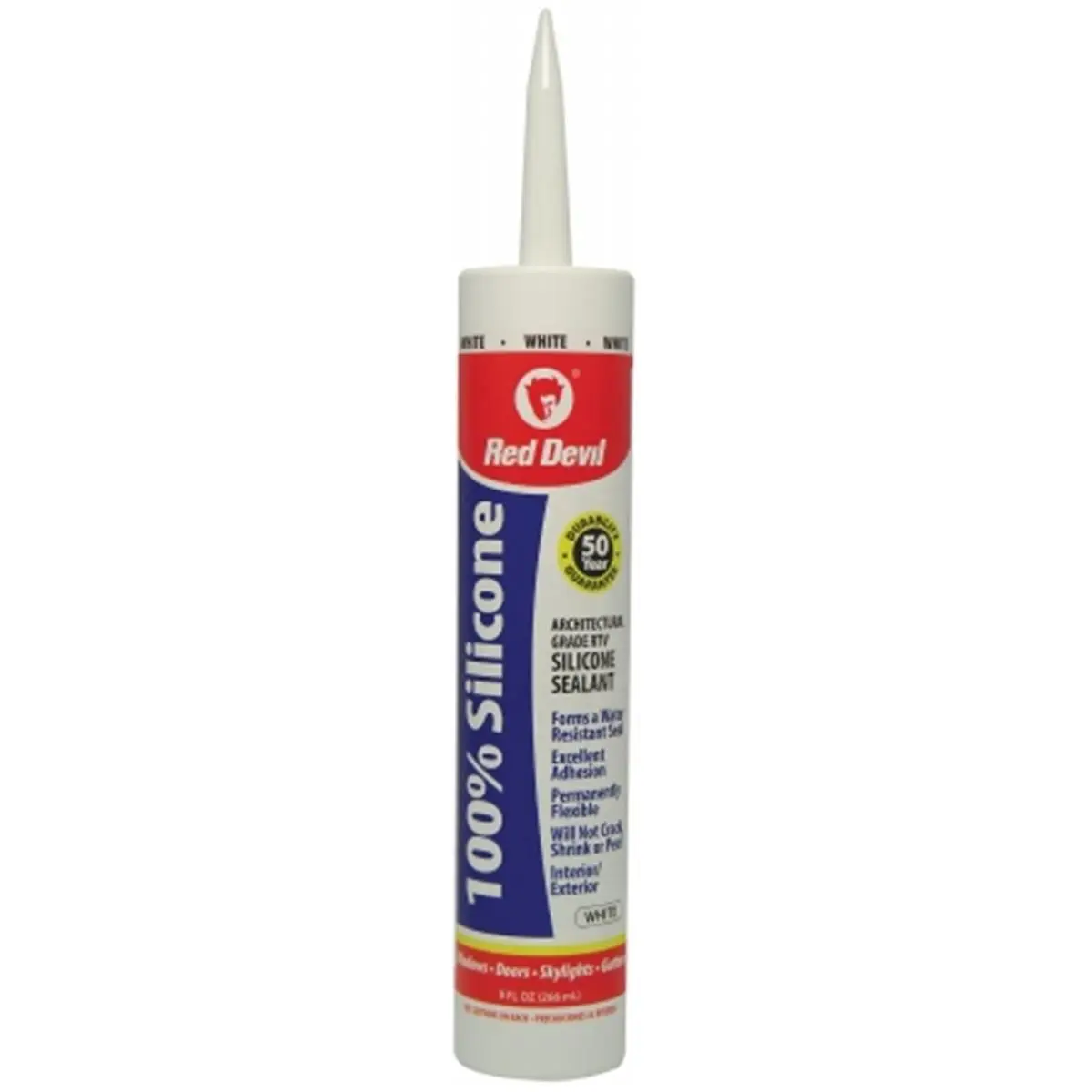 100 Percent White Silicone Sealant, Multipurpose Use, Waterproofing, Flexible Seal