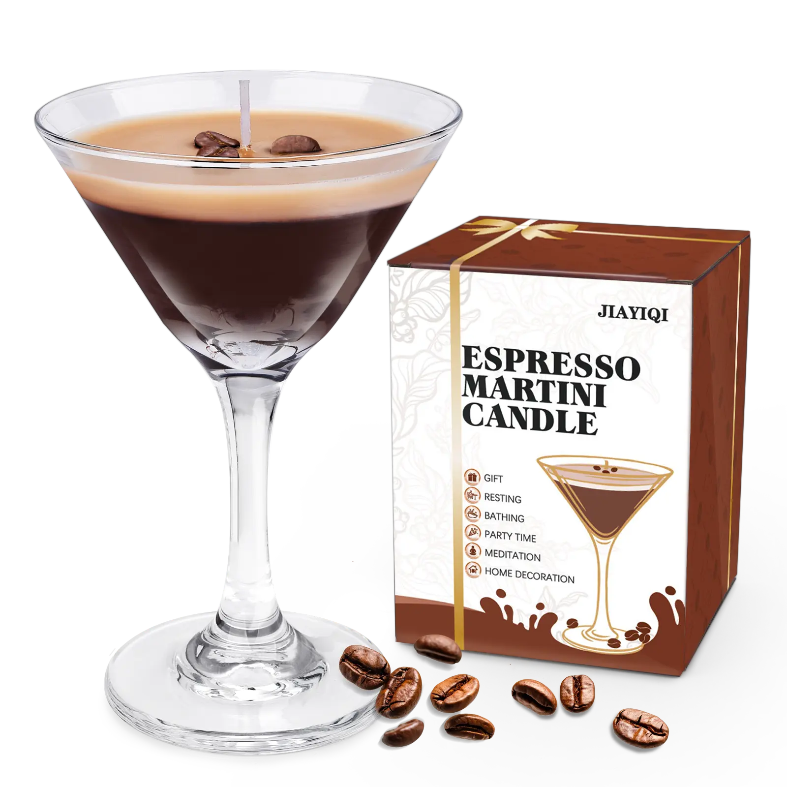 Espresso Martini Candle Gifts for Women Men, Coffee Scented Unique Gift for Espresso Lovers, Soy Wax Candles for Coffee Bar, Home Decor for Mother, Birthday, Christmas