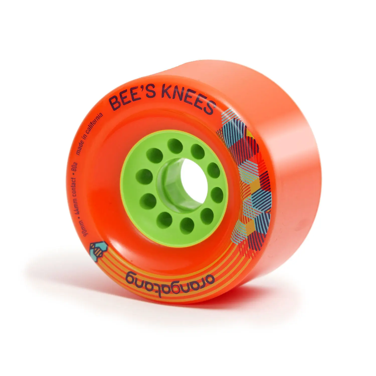 Orangatang Longboard Wheels Bees Knees Orange 90mm 80A
