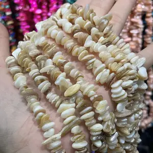 5×8 mm natural shell solid-color spacer beads; handmade beaded materials for DIY bracelets and necklaces—suitable for beach vacations, everyday commuting, and various styles. You can freely DIY adjust it and create various accessories like bracelets, neck