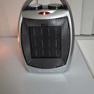 R.W.FLAME Small Space Heater for Indoor Use, Electric Ceramic Space Heater, Portable Heaters Fan for Office and Bedroom with Adjustable Thermostat ETL Listed,1500W