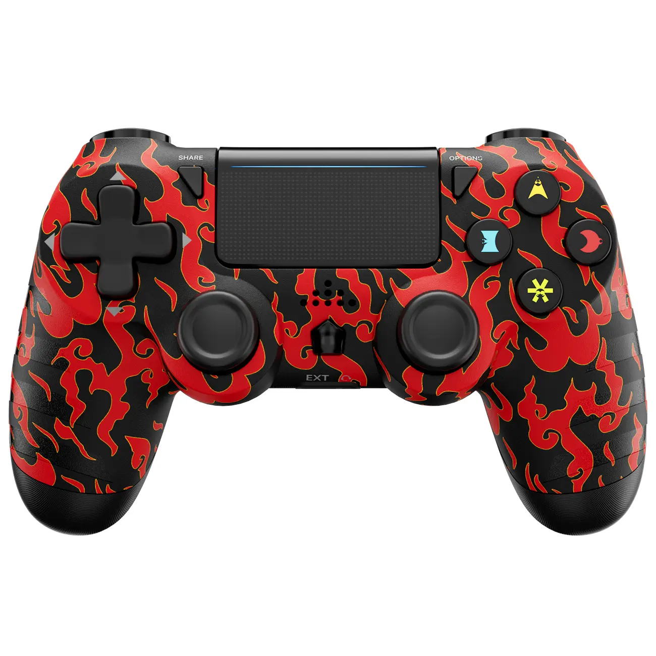 ISHAKO Wireless Game Controller for PS4/PS3/PC/Android/iOS, With Double Vibration, motion sensing, touchpad, speaker, Type C, Console gamepad, PS414
